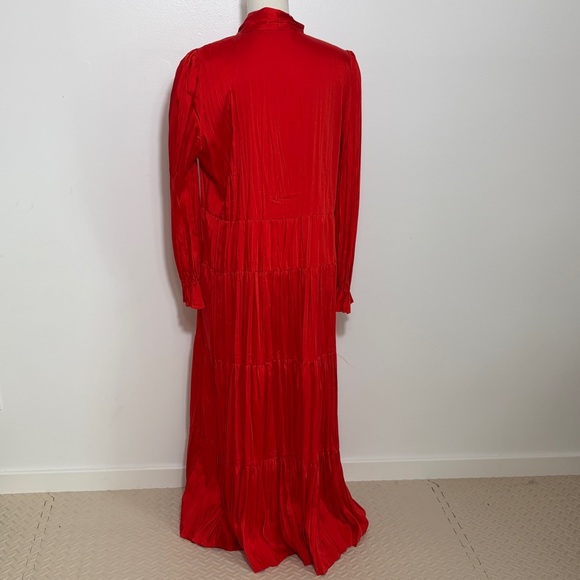 Zara Elegant Red Maxi Dress XL - Picture 5 of 7